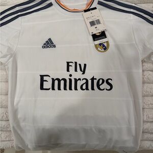 Adidas Real Madrid White and Navy Jersey